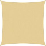vidaXL Zonnezeil 3,6x3,6 m 100% polyester oxford zandkleurig