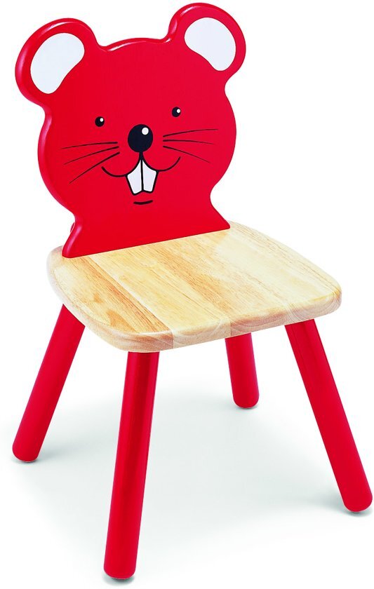 pintoy Stoel Muis rood, naturel