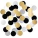 Folat Verjaardag Decoraties Zwart Goud Zilver Confetti Bloem Vorm Shining Glam-100 stuks, Veelkleurig, 25051