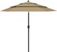 vidaXL Parasol 3-laags met aluminium paal 2,5 m taupe