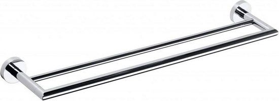 Sapho X-Round - Handdoekhouder dubbel - Chroom - 655 mm