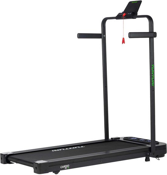 Tunturi Cardio Fit T5 Loopband - Hardloopband met bluetooth - Wandelband - 14 programma's - Inklapbaar - Walking pad - Compact - 1 tot 8 km/u - EU veiligheid gecertificeerd - Incl Gratis app