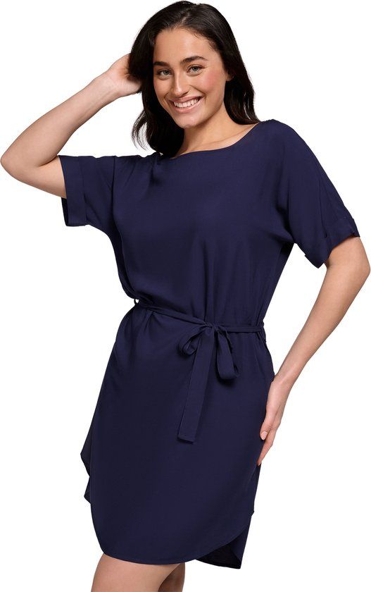 ten Cate Beach Ten Cate Basics jurk kaftan ink blue Dames L