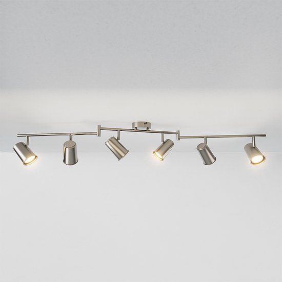 HOFTRONIC Riga RVS LED Plafondlamp 6 Spots