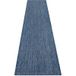 Sizal Tapis De Couloir Sizal Sion A5165a Mélange Tissé À Plat Bleu Foncé Blue 80x300 cm