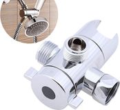 Merkloos / Sans marque Verstelbare douche-arm gemonteerd, 3-weg douchekop omstelling en montage combo douche-arm gemonteerd ventiel vaste beugel badkamer