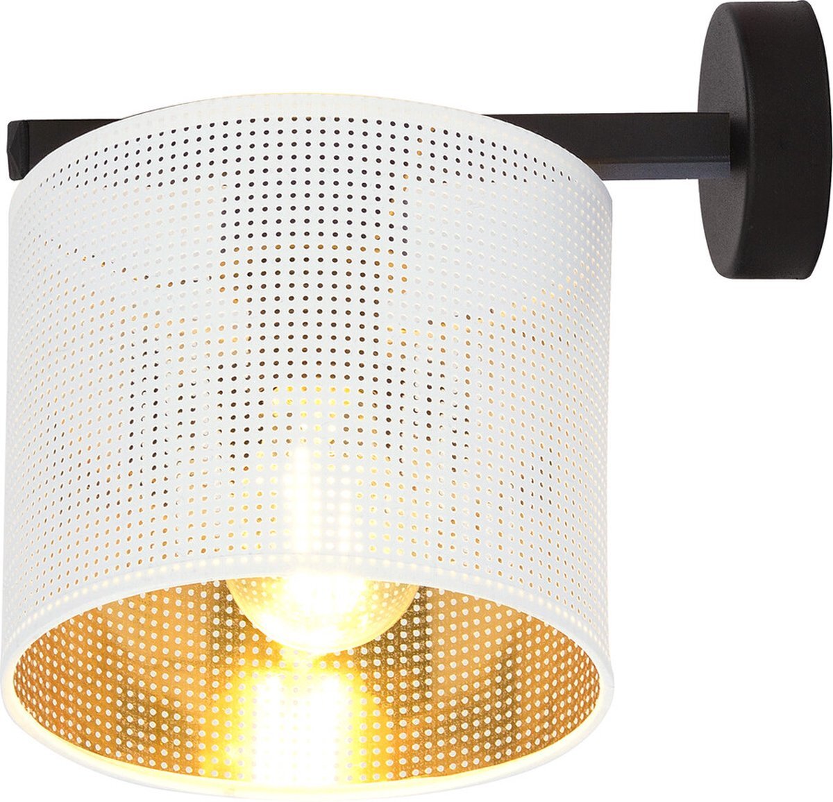 Ledl JORDAN Wandlamp Wit / Goud