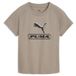 PUMA Sport T-shirt met print en slanke pasvorm voor Dames, Grijs, Maat M