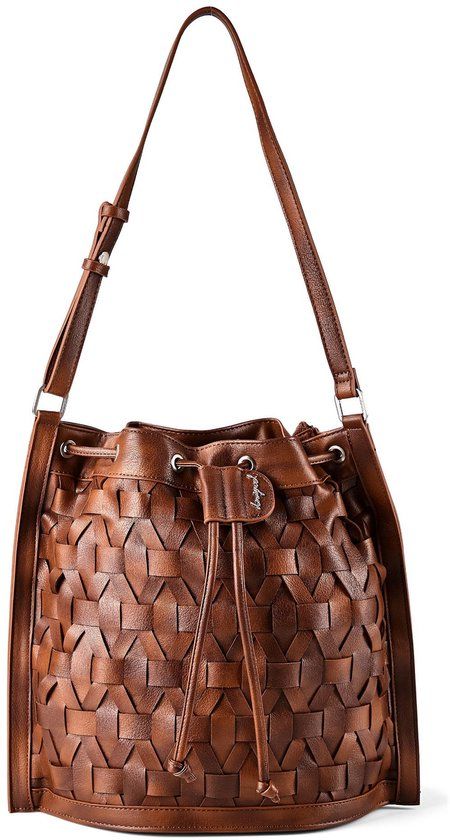 Desigual Argon Camel Harlan Backpack Leather West donkerbruin