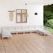 Prolenta Maison Exclusive - Tuinset voor 10 personen, gemaakt van massief grenenhout