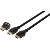 BlueBuilt HDMI Cable 4K 60Hz Nylon 5 Meter with 90° Connector + Adapter