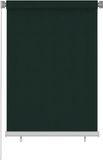 vidaXL Rolgordijn voor buiten 105(B)x140(H) cm HDPE donkergroen