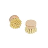 Homéa 2 reservekoppen voor servies, hout, diameter 5 cm, natuur vintage