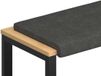 vidaXL Bankkussen Kunstleer Zwart 110 cm