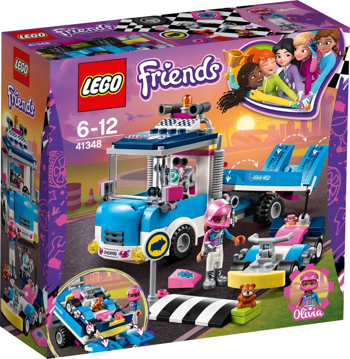 LEGO Friends Onderhouds en Reparatietruck 41348