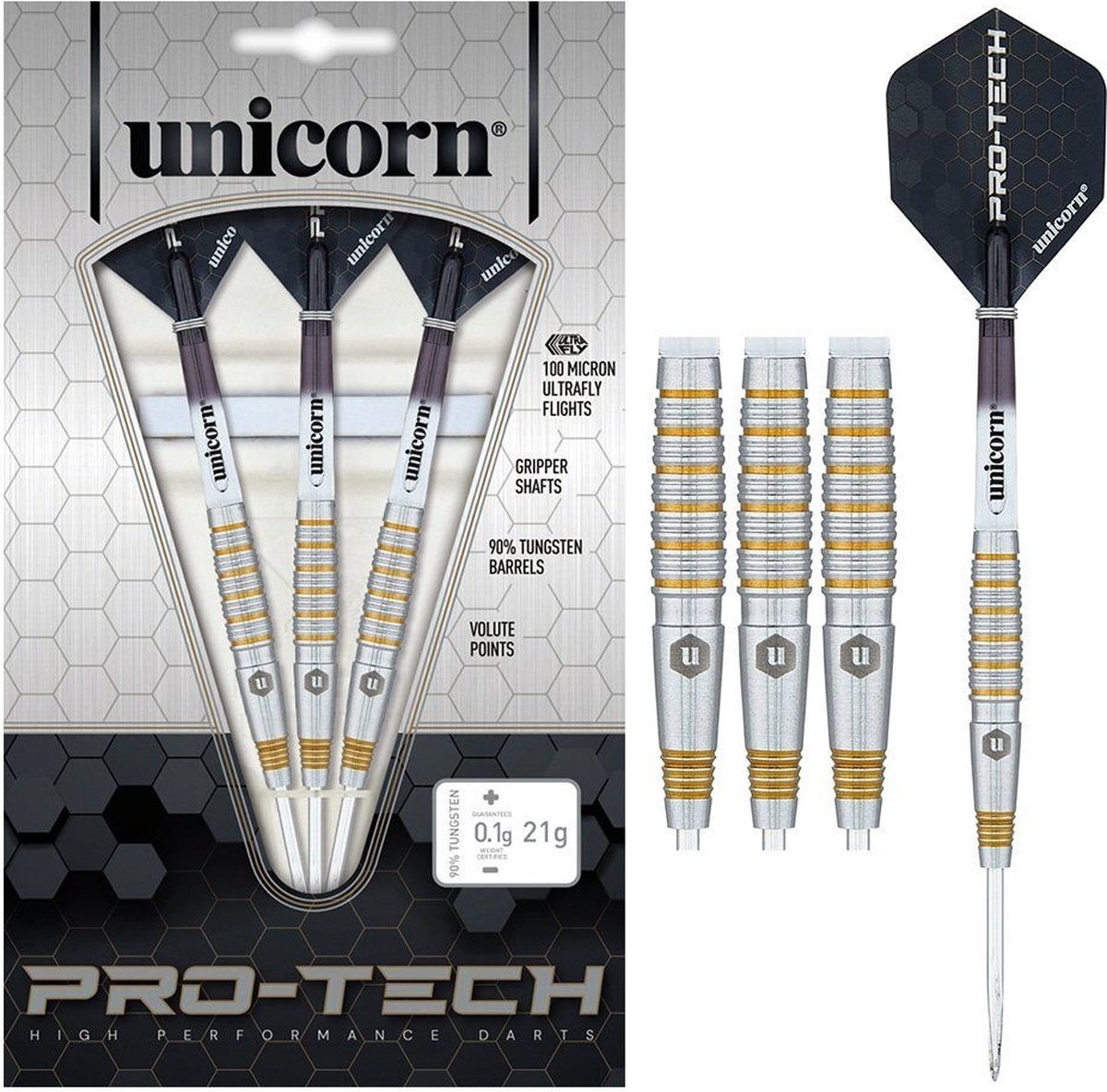 Unicorn Pro-Tech 2 90% - Dartpijlen - 23 Gram