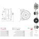 AS-PL Alternateur A4043 Alfa Romeo 46544329 46763533 46763534 46765838 46782213