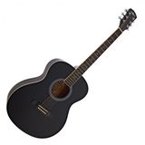 Gear4music Akoestische Studiegitaar, Zwart