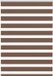 vidaXL - Zebra - rolgordijn - 100x100 cm - polyester - bruin