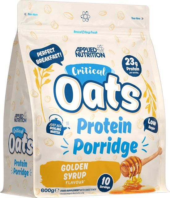 Applied Nutrition Critical Oats Protein Porridge Golden Syrup - 600g