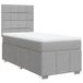 VidaXL Boxspringbed met matras, lichtgrijs, 160x200 cm, gestoffeerd