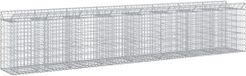 vidaXL Gabionen-verhoging voor planten, 3 stuks, 400 x 50 x 80 cm, verzinkt staal