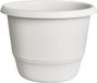 Elho Amiga Rond 25 - Bloempot voor Binnen & Buiten - 100% Gerecycled Plastic - Ø 24.5 x H 18.5 cm - Zijdewit