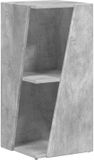 vidaXL Zijplank - 33 x 32 x 70,5 cm - Bewerkt hout - Beton Grijs