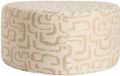 Light & Living Poef Liberia 68x68x35 cm Beige/Zand