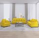 Prolenta Maison Exclusive - Ensemble de canapés 3 pièces avec coussins en velours jaune