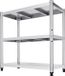Wan GmbH Étagère de rangement Inox - Étagère de cuisine Étagère d'atelier - Stockage de charges lourdes - Stable et résistant aux rayures - 80 x 40 x 80 cm