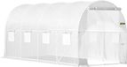 Vevor - Tunnel Serre - Acier galvanisé - 450x215x215 cm - Blanc