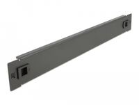 DeLOCK 66577 19" Panneau obturateur Noir Métal 1U