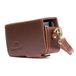 MegaGear MG1510 Canon PowerShot SX740 HS, SX730 HS leren beschermhoes met schouderriem, donkerbruin