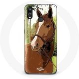 Maniacase Etui voor Huawei P20 Lite Quarter Horse bruin paardenrace