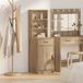 vidaXL Highboard Artisan Eiken 41 x 40 x 135 cm Bewerkt hout