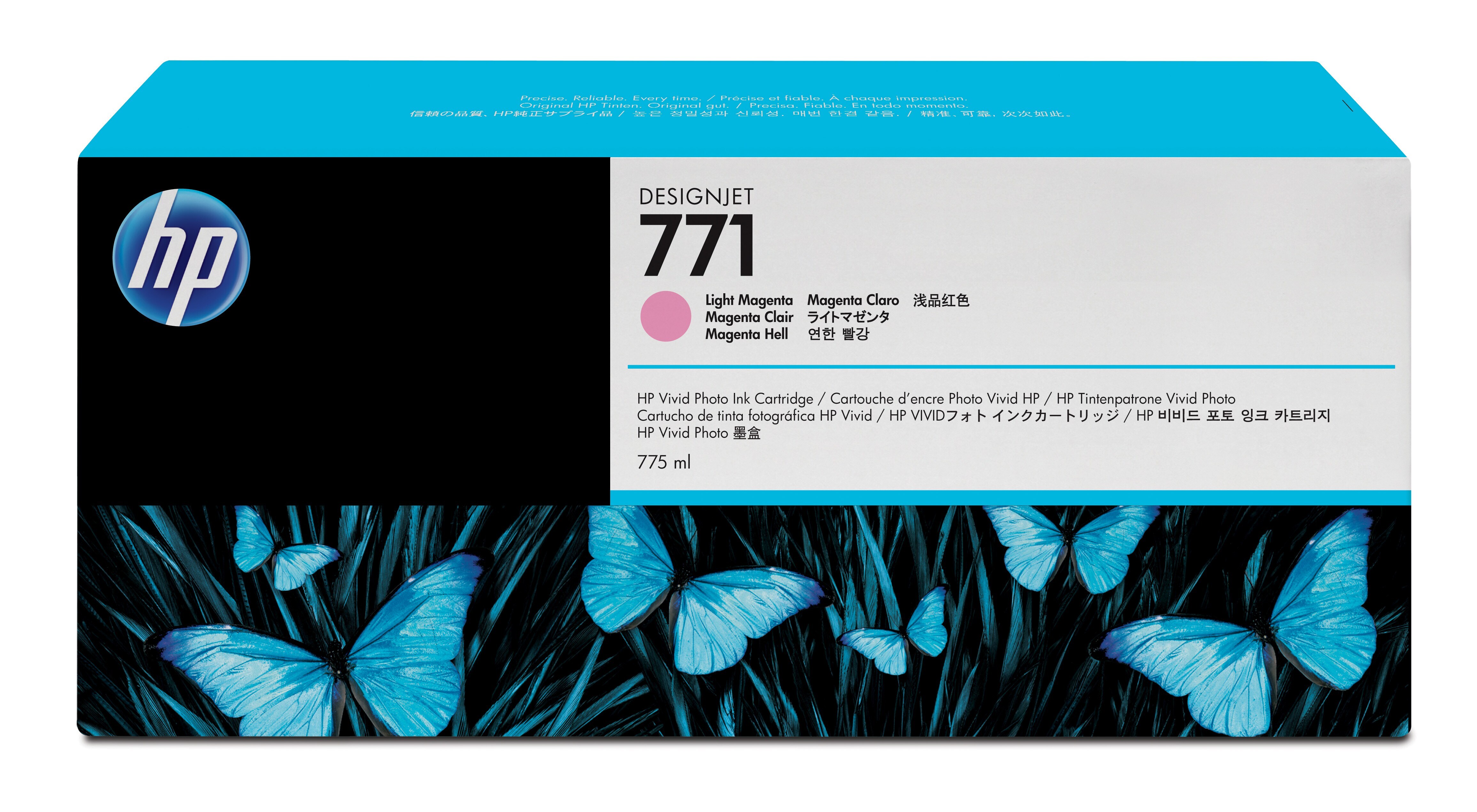 HP 771 775-ml Light Magenta DesignJet Ink Cartridge single pack / Lichtmagenta