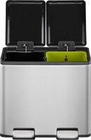 EKO Essential Splitted Recycler Pedaalemmer - 20 Liter (10+10L) - Mat RVS