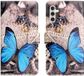 Merkloos Hoesje Portemonnee Book Case Vlinder Print Geschikt voor Samsung Galaxy A55
