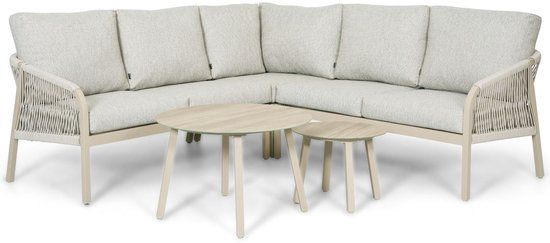 Lifestyle Garden Furniture Biagio hoek loungeset Rope Zand/Beige