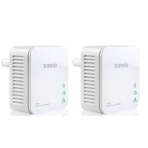 Tenda P200 Twin Pack - Powerline Adapter - 200 Mbps - 2-pack