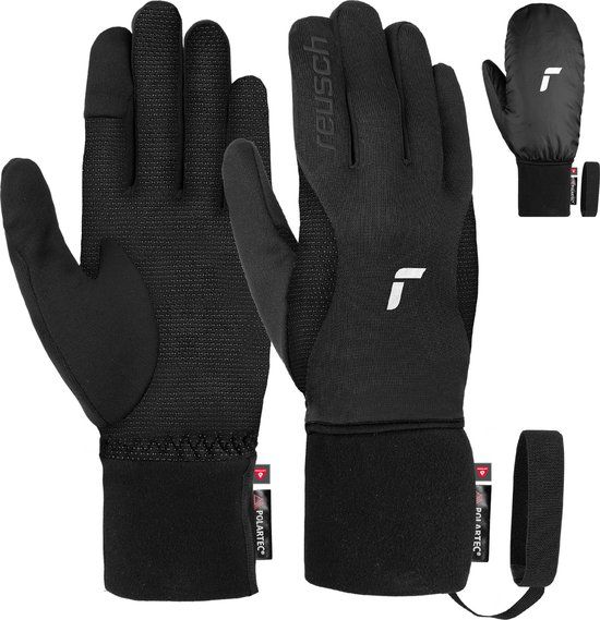 Reusch Baffin Touch-tec™ Unisex Wintersporthandschoenen - Zwart/Zilver - Maat 9