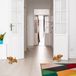 Merkloos Deurstopper - teckel hond - oranje - met trui - 22 x 31 cm - dieren - kinderkamer - bescherming