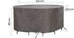 Outdoor Covers ovale tuinsethoes 245x200x80 cm. Antraciet