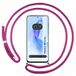 Beschermhoes Huawei Honor 90 Lite 5G Beschermhoes met trekkoord, transparant, fuchsia