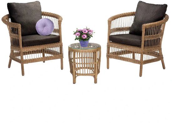 Your Own Living Ashton Relax Set - Antraciet