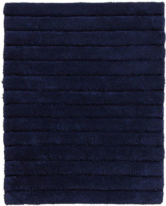 Seahorse Board Badmat - 50x60 cm - Indigo - Katoen - Blauw - 8719002126664