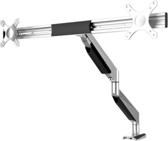 DESQ Gasgeveerde monitorarm voor 2 schermen