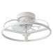 Eden pulse Witte ventilator met 8 transparante vleugels, 6 snelheden, geïntegreerde led 60 W, afstandsbediening, 21 x 50 x 50 cm