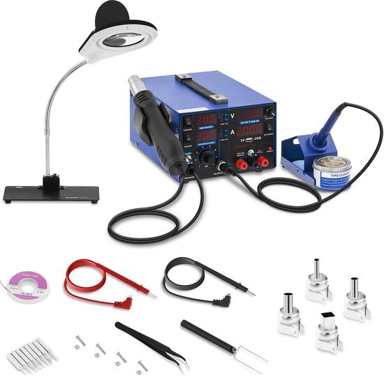 Stamos Soldering Soldeersattion - 800 W - 4 LED - met lamp